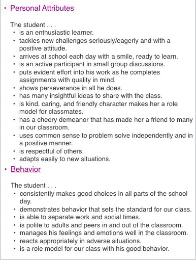 Report card envelope covers and comments - Image 4