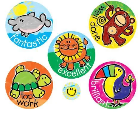 Preview of Reward Stickers PDF – FREE Printable Stickers for Kids and Teachers with colorful designs
