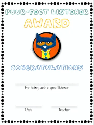 Pete the Cat Whole Listening Poster + Editable awards + activities - Image 5