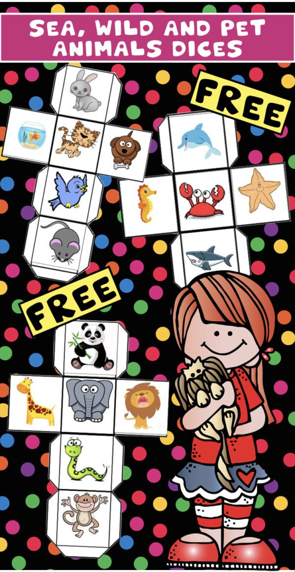 FREE Vocabulary dices