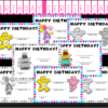8 Birthday certificates- The care bears themed - Image 2