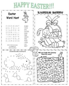 FREE- Easter worksheets and fun activities