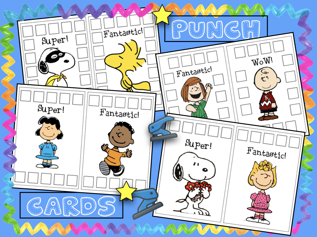 Punch Cards {FREEBIE}  Behavior punch cards, Punch cards