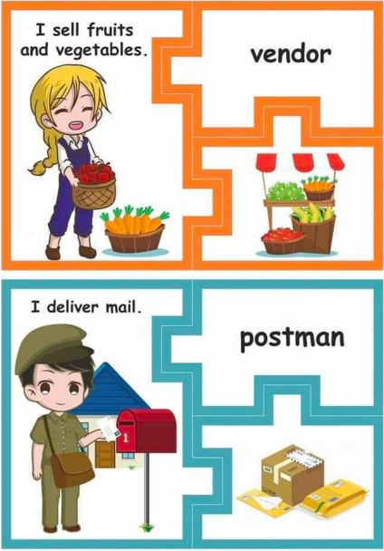 Cover of Job Puzzles – Free Printable Activities for Kids with career-themed puzzles and games