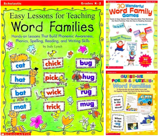 FREE Easy Lessons For Teaching Word Families