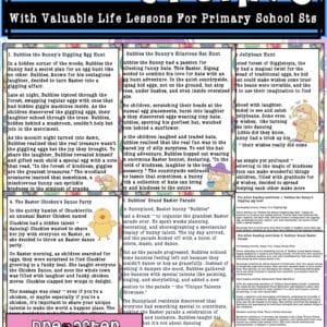 Easter Tales with valuable life lessons + Activites for primary Sts